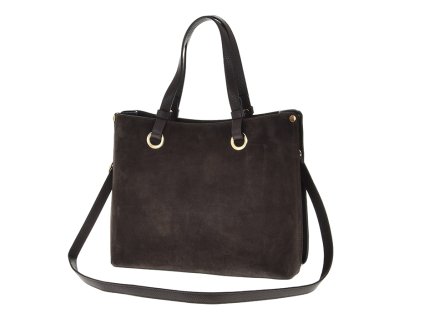 Dámská kožená kabelka Laura Biaggi 04-571 - tm.hnědá