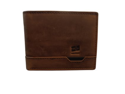 Pánská kožená peněženka Nordee 036 - hnědá