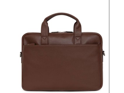 Unisex kožená taška Hexagona Jacqueline 462544006 - hnědá