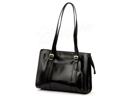 Dámská kožená kabelka Florence 54 - černá