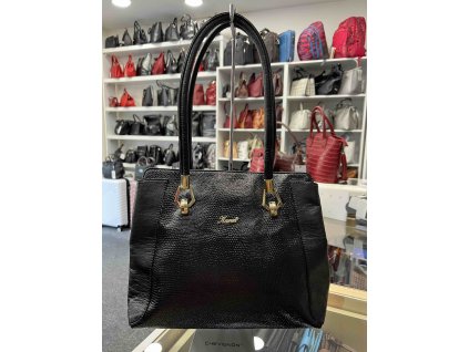 Dámská kabelka Karen Janda - černá/ vzor