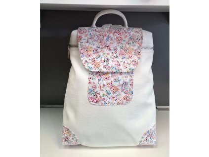 Batoh dámský syntetický Chiara Virgo - bílý/ multi
