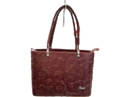 Dámská kabelka Karen Femi - bordó/ vzor