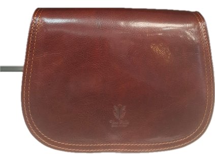 Dámská kožená crossbody kabelka Vera Pelle 1313 - hnědá