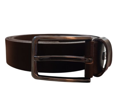 Opasek kožený Vera Pelle 130 - tmavě hnědý