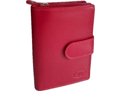 Dámská kožená peněženka R-19 - červená