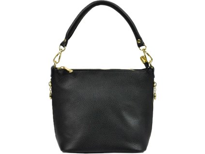 Dámská kožená kabelka PP-19 - černá