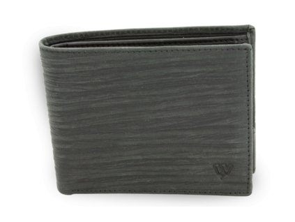 Černá pánská kožená peněženka ve stylu BAMBOO