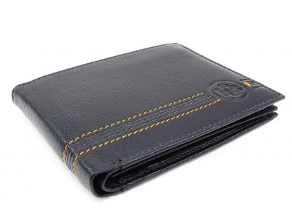 Pánská kožená peněženka - tmavě modrá