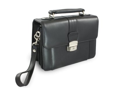 Pánská kožená etue s držadlem a sklápěcím registrem Arwel