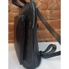Dámský kožený kabelkobatoh - černý