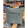 Dámská kožená zipová crossbody kabelka Patrizia Piu 1511- zelená