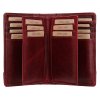 Dámská kožená dokladovka Lagen - vínová