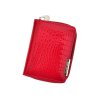 Peněženka dámská kožená mini - červená lak