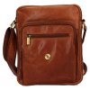 Pánská kožená taška SendiDesign M-1101 - cognac
