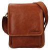 Pánská kožená taška SendiDesign M-1101 - cognac