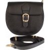 Kožená crossbody kabelka Borse in Pelle - černá