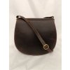 Dámská crossbody kabelka kožená/lovecká/ HGL - tmavě hnědá