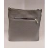 Dámská kožená zipová crossbody kabelka Patrizia Piu - tmavě šedá