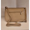Dámská kožená crossbody kabelka Borse Pelle - taupe