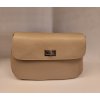 Dámská kožená crossbody kabelka Borse Pelle - taupe