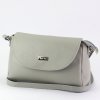 Dámská kožená kabelka MiaMore - světle šedá