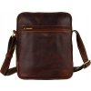 Pánská kožená crossbody Peterson - hnědá/ cognac