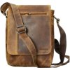 Pánská kožená crossbody Green Wood 196307 - světle hnědá