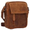 Pánská kožená crossbody Green Wood - světle hnědá/ camel