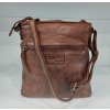 Kožená dámská crossbody kabelka Gianni Conti - hnědá