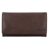 Dámská kožená peněženka Lagen - tmavě hnědá