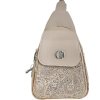 Dámský městský syntetický batoh Chiara Remko - Pudrový