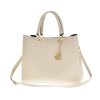 Dámská kožená kabelka Laura Biaggi JS-295- krémová