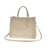 Dámská kožená kabelka Laura Biaggi JS-295- béžová