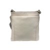 Dámská kožená crossbody kabelka Borse in Pelle 1511 - krémová