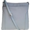 Dámská kožená crossbody kabelka Borse in Pelle 1511 - sv.modrá