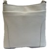 Dámská kožená crossbody kabelka Borse in Pelle 1511 - bílá