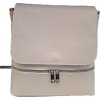 Dámská kožená crossbody kabelka Patrizia Piu 1665 - krémová