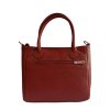 Dámská kožená kabelka Borse in Pelle 1669/10 - červená