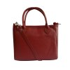 Dámská kožená kabelka Borse in Pelle 1669/10 - červená