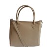 Dámská kožená kabelka Borse in Pelle 1669/21 - krémová