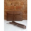 Dámská kožená kabelka crossbody 7770 - hnědá