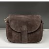 Dámská kožená crossbody Laura Biaggi 04-524 - tm.hnědá