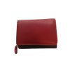 Dámská kožená peněženka Rovicky R003S- červená/ černá