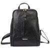 Dámský kožený batoh MiaMore 2001 - černý