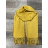 Dámská kašmírová šála 15-01 - žlutá