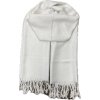 Dámská kašmírová šála 15-02 - bílá