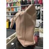 Dámská kožená shopper kabelka 8577 - růžová