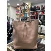 Dámská kožená shopper kabelka 8577 - růžová