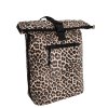 Dámský rolovací batoh New Rebels Leopard - hnědý